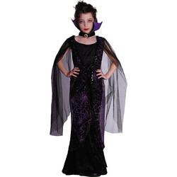 Verkleedkleding - Halloween Vampieren kleedje Violet 5/6 jaar